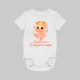 Cappuccina Ballerina Baby V2 - Italian Brainrot - balerína šálek - dětské tričko s potiskem - dětské body s potiskem