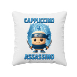 Cappuccino Assassino Baby - Italian Brainrot - ninja kelímek - polštář s potiskem