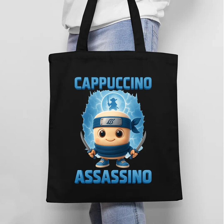 Cappuccino Assassino Baby - Italian Brainrot - ninja kelímek - taška s potiskem