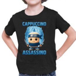 Cappuccino Assassino Baby - Italian Brainrot - ninja kelímek - dětské tričko s potiskem