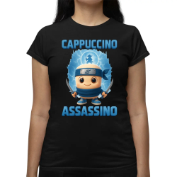 Cappuccino Assassino Baby - Italian Brainrot - ninja kelímek  - dámské tričko s potiskem
