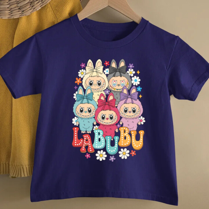 Panenky Bubu různé barvy – dárek pro fanoušky Labubu - dětské tričko s potiskem
