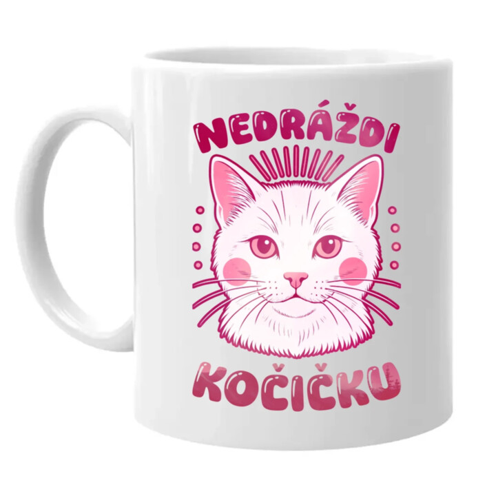 Nedráždi kočičku - hrnek s potiskem
