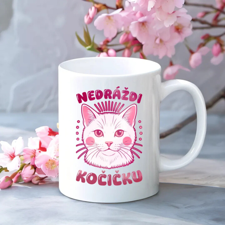 Nedráždi kočičku - hrnek s potiskem
