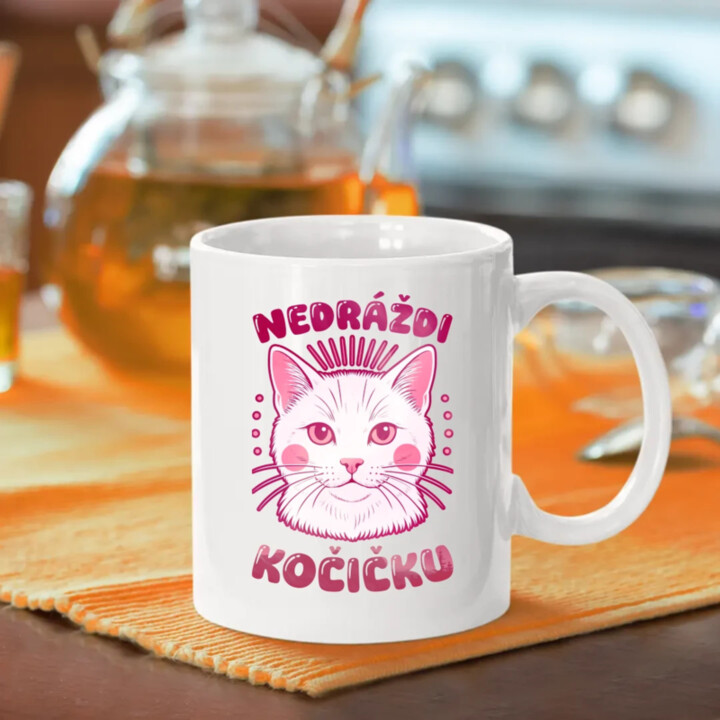 Nedráždi kočičku - hrnek s potiskem