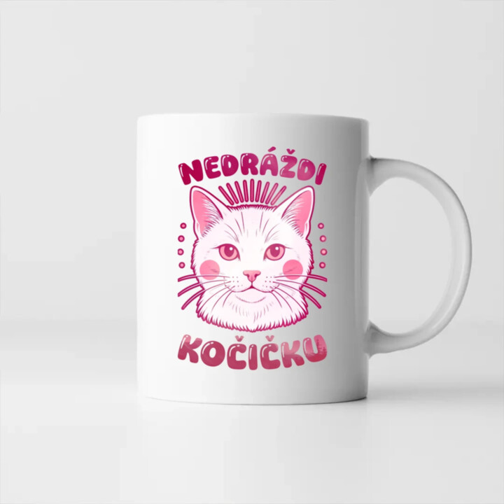 Nedráždi kočičku - hrnek s potiskem