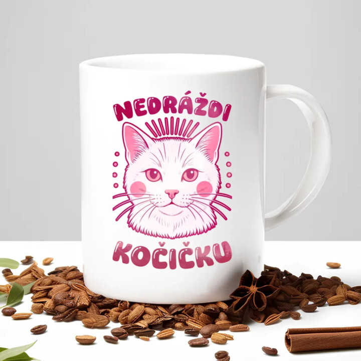 Nedráždi kočičku - hrnek s potiskem