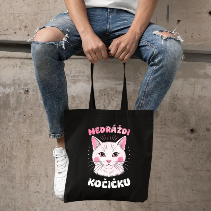 Nedráždi kočičku - taška s potiskem