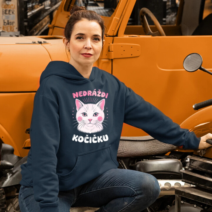Nedráždi kočičku - dámská mikina s potiskem