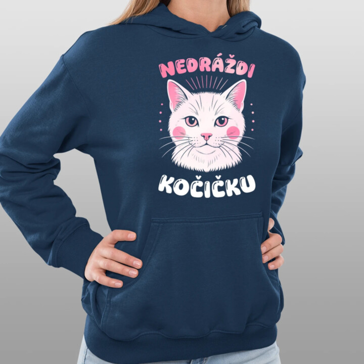Nedráždi kočičku - dámská mikina s potiskem