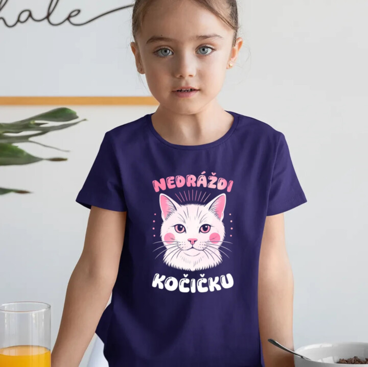 Nedráždi kočičku - dětské tričko s potiskem