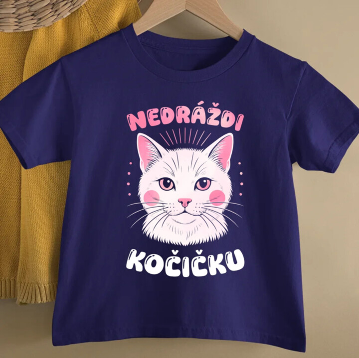 Nedráždi kočičku - dětské tričko s potiskem
