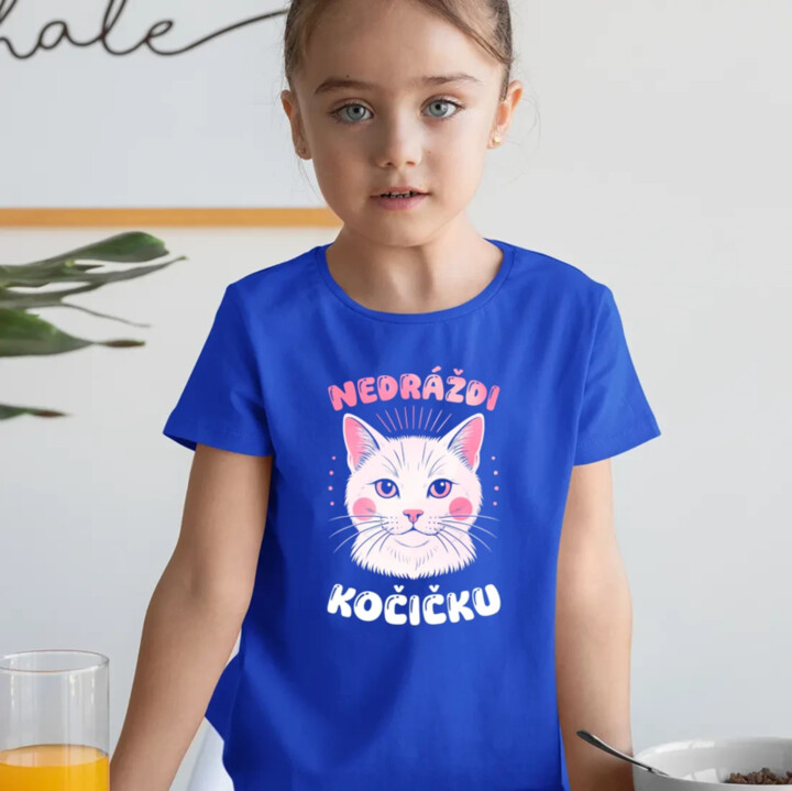 Nedráždi kočičku - dětské tričko s potiskem