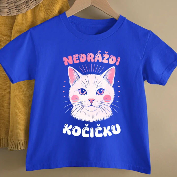 Nedráždi kočičku - dětské tričko s potiskem