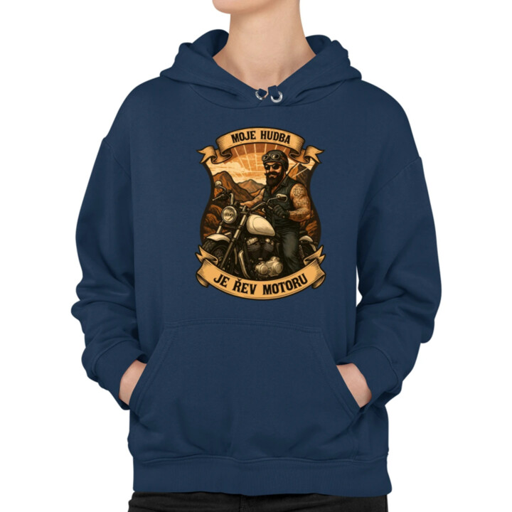 Moje hudba je řev motoru V2 - dámská mikina s potiskem