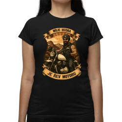 Moje hudba je řev motoru V2  - dámské tričko s potiskem