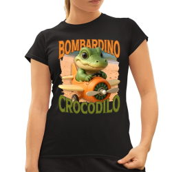 Baby Bombardino Crocodilo - Italian Brainrot - krokodýl bombardér  - dámské tričko s potiskem