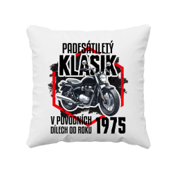 Padesátiletý klasik - v původních dílech od roku 1975 - polštář s potiskem