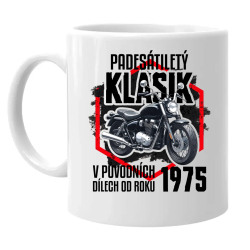 Padesátiletý klasik - v původních dílech od roku 1975 - hrnek s potiskem