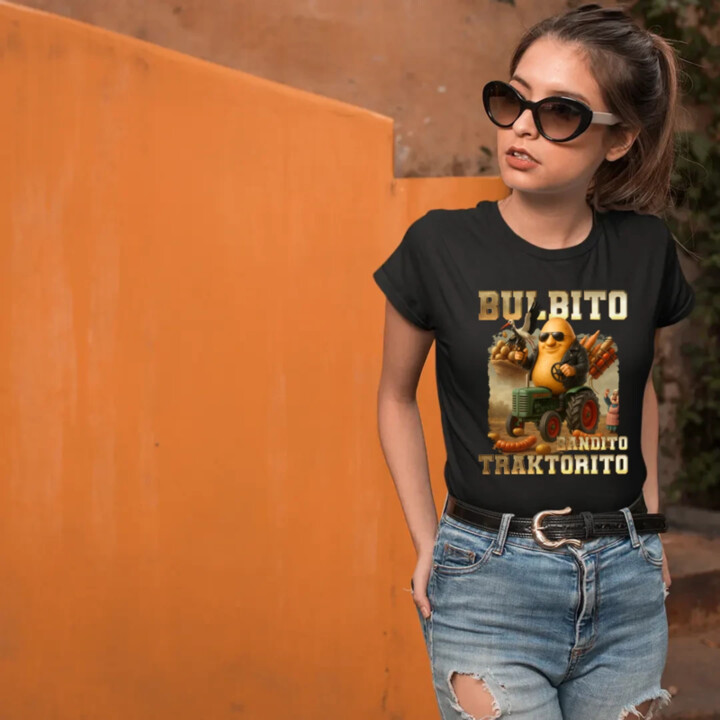 Bulbito bandito traktorito - brambor traktorista bandita - Italian Brainrot  - dámské tričko s potiskem