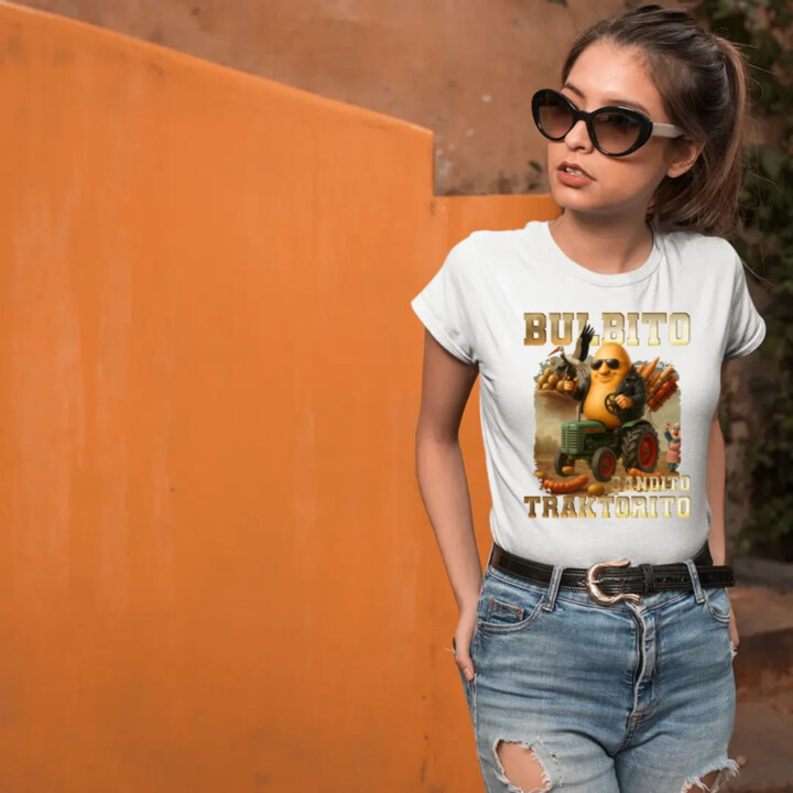 Bulbito bandito traktorito - brambor traktorista bandita - Italian Brainrot  - dámské tričko s potiskem