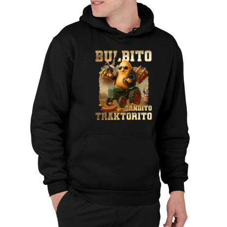 Bulbito bandito traktorito - brambor traktorista bandita - Italian Brainrot - pánská mikina s potiskem