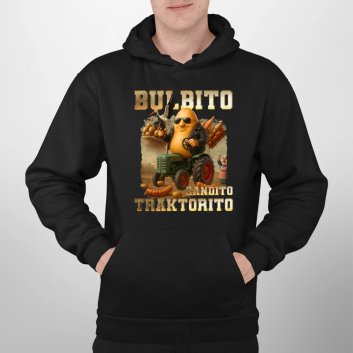 Bulbito bandito traktorito - brambor traktorista bandita - Italian Brainrot - pánská mikina s potiskem