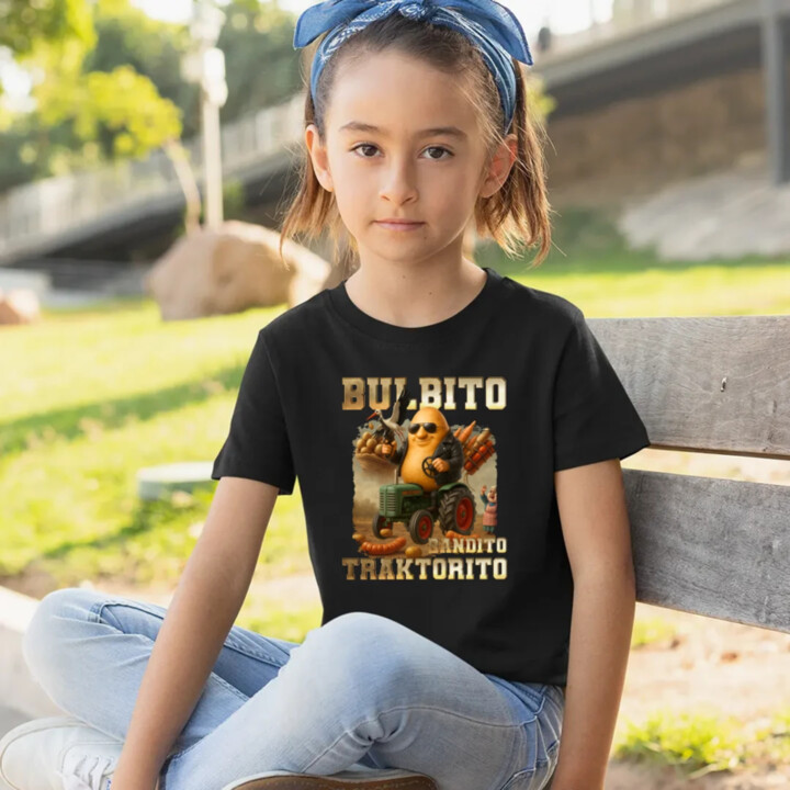 Bulbito bandito traktorito - brambor traktorista bandita - Italian Brainrot - dětské tričko s potiskem