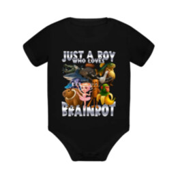 Just a boy who loves brainrot - dětské body s potiskem