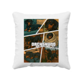 Dachshund life - Život jezevčíka - polštář s potiskem