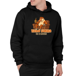 Ticho sakra, táta teď odpočívá! - pánská mikina s potiskem