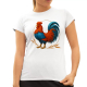 Kohout  - dámské tričko s potiskem