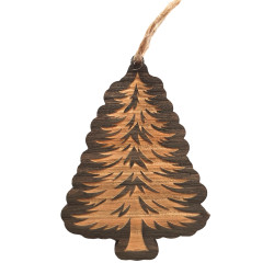 Jehličnatý strom – přírodní dřevěná vůně s gravírováním