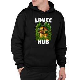 Lovec hub - pánská mikina s potiskem