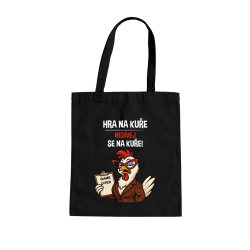 Hra na kuře – nedívej se na kuře! - taška s potiskem