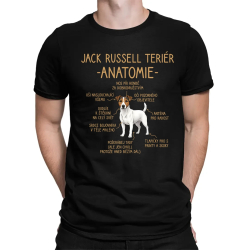 Jack Russell teriér – anatomie - pánské tričko s potiskem