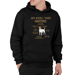 Jack Russell teriér – anatomie - pánská mikina s potiskem