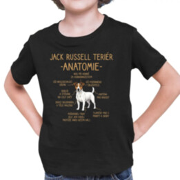 Jack Russell teriér – anatomie - dětské tričko s potiskem