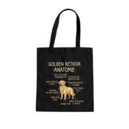 Golden retrívr – anatomie - taška s potiskem