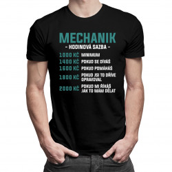 Mechanik - hodinová sazba - pánské tričko s potiskem