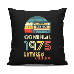 Original - best of' 1975 - černý polštář s potiskem