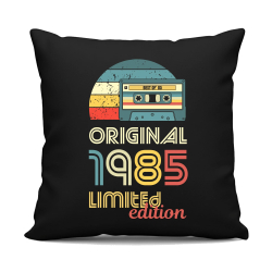 Original - best of' 1985 - černý polštář s potiskem