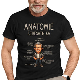 Anatomie šedesátníka - pánské tričko s potiskem