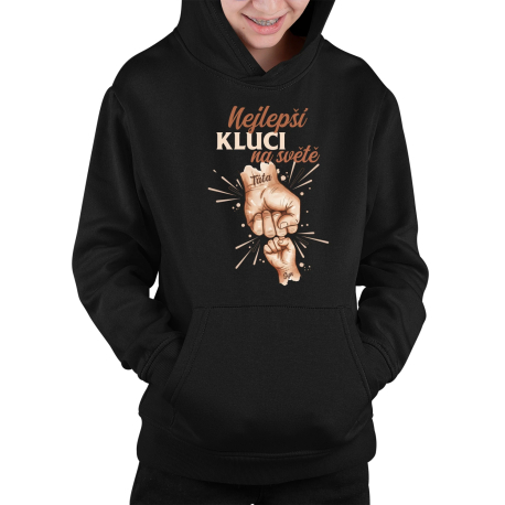 Nejlepší kluci na světě - dětská mikina s kapucí