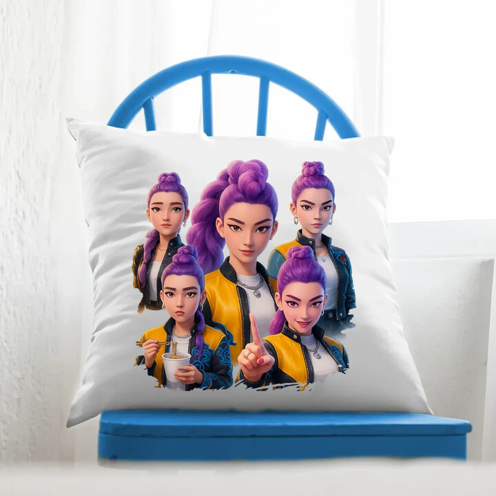 Rumi - pro fanoušky Rumi Huntrix Kpop Demon Hunters - polštář s potiskem