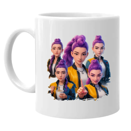 Rumi - pro fanoušky Rumi Huntrix Kpop Demon Hunters - hrnek s potiskem