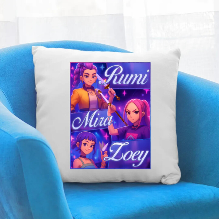 Rumi, Mira a Zoey - polštář s potiskem