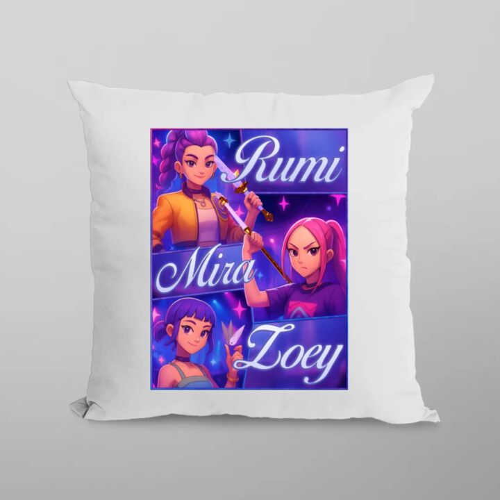 Rumi, Mira a Zoey - polštář s potiskem
