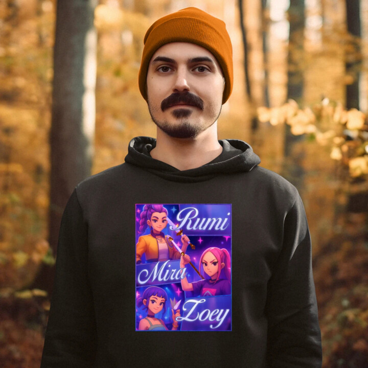 Rumi, Mira a Zoey - pánská mikina s potiskem