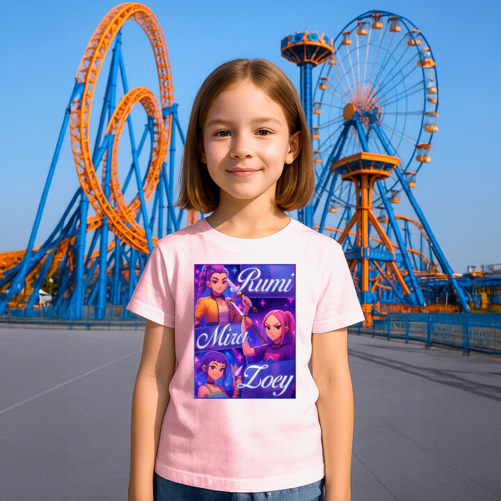 Rumi, Mira a Zoey - dětské tričko s potiskem